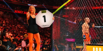 Sophie Cunningham ring girl no UFC 329